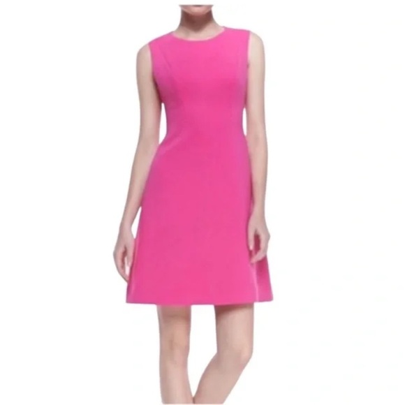 Kate Spade “Sicily” Pink A-Line Crepe Dress - Picture 1 of 10